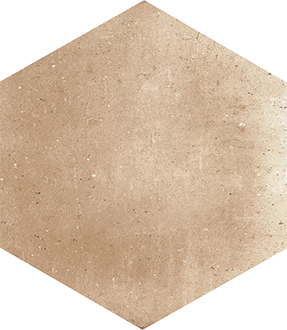 Плитка керамогранітна Flamenco Світло-бежевий Heksagon NAT 280x330x7,5 Nowa Gala