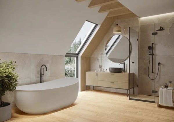 Плитка керамогранітна Lovstone Taupe RECT LAP 598x598x8 Paradyz - Зображення 2