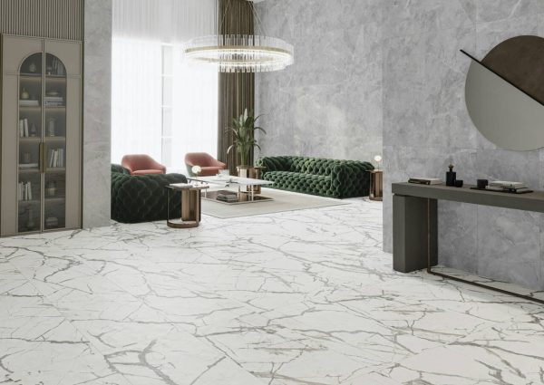 Плитка керамогранітна Vaglia Grey MAT 600x1200 Newker - Зображення 2