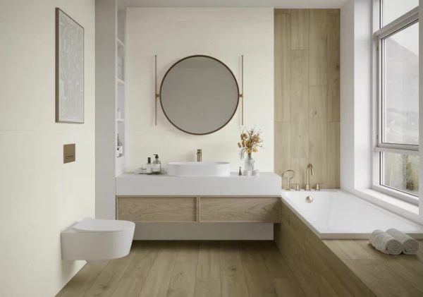 Плитка керамогранітна Prettywood Crema RECT STR 198x1198x8 Paradyz - Зображення 2