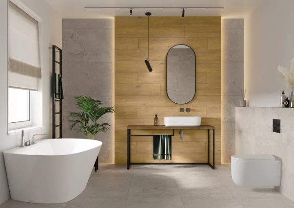 Плитка керамогранітна Spacewood Gold RECT STR 198x1198x8 Paradyz - Зображення 2