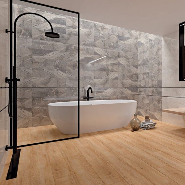 Плитка стінова Elisa Soft Grey RECT 250x750 Ceramika Color - Зображення 2