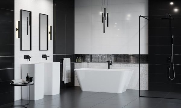 Декор Pixel Black RECT 300x600x9 Ceramika Color - Зображення 2