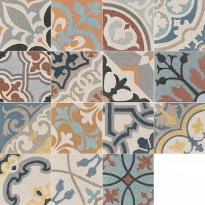 Плитка керамогранітна R639 Abitare декор Mix 200x200x10 Ragno