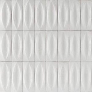 Плитка стінова R8HF Gleeze Bianco Eye STR 75x200 Ragno