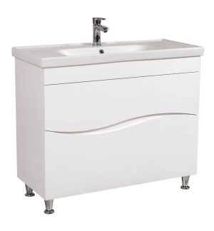 Шафка з умивальником Альфа Frame 100, Аква Родос