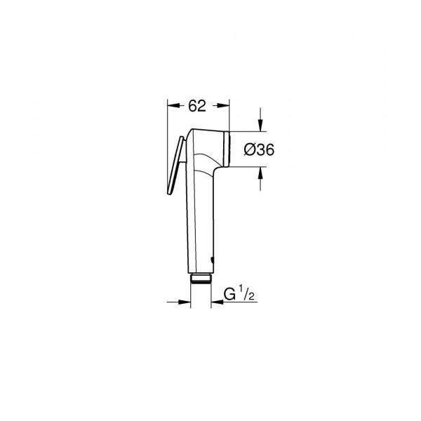 Лійка для гігієнічного душу Tempesta-F Trigger Spray 30 (27512001), Grohe - Зображення 3