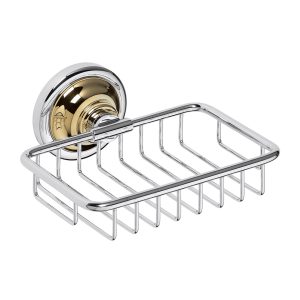 144208168 Retro Мильничка металева(золото/хром), Bemeta