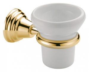 Стакан Canova CA14252 підвіс.керам/золото Bagno&Associati