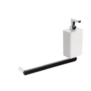 Тримач рушника+дозатор LV69D/23 хром Stilhaus ІТАЛІЯ