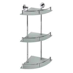 поличка скляна кутова потрійна 104202152 OMEGA Bemeta Чехія