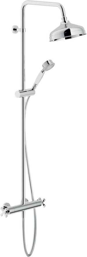 CP030/30CR Змішувач CARLOS PRIMERO для душу термостатичний в комплекті з колоною і лійкою Nobili ІТАЛІЯ