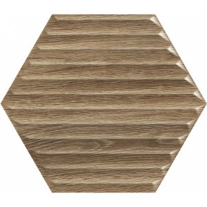 Плитка стінова Woodskin Wood Heksagon B STR 171x198x9 Paradyz