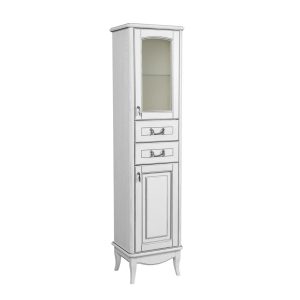 Пенал підлоговий правий Мікела Білий, Аква Родос