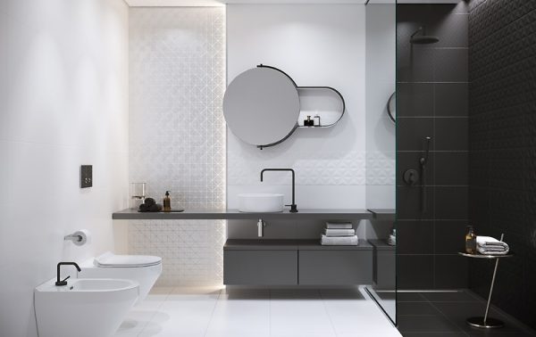 Плитка стінова GOOD LOOK BLACK SATIN GEO STR 290x590x9 Cersanit - Зображення 3