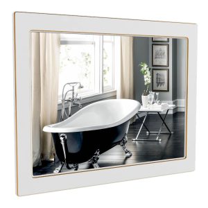 Дзеркало Беатріче 100 Білий Патина Золото, Аква Родос