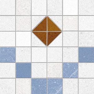 Декор Seine Tabarly-R 2 Azul RECT 200x200x8 Vives