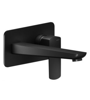 VV103198BM Змішувач для умивальника одноважільний, настінний монтаж, без внутр частини чорний мат Nobili ІТАЛІЯ