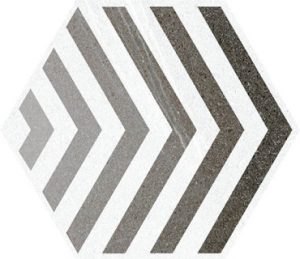 Плитка керамогранітна Hexagono Lacroix Gris 230x266x9 Vives