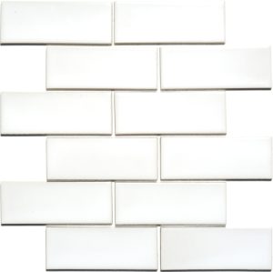 Мозаїка BRICK B 6024 White 300x300х9 Котто Кераміка