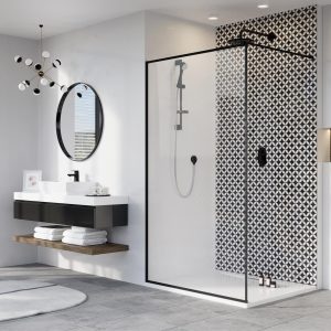 Душова стінка Modo New Black II 105 Frame RADAWAY