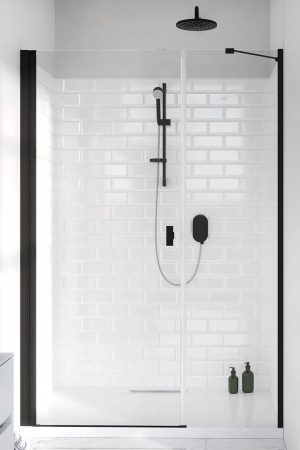 Душові двері NES Black DWS 100 ліві RADAWAY