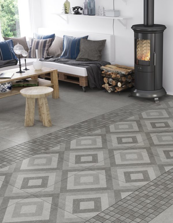 Плитка керамогранітна Stonehenge світло-сірий RECT 600x600x10 Golden Tile - Зображення 3