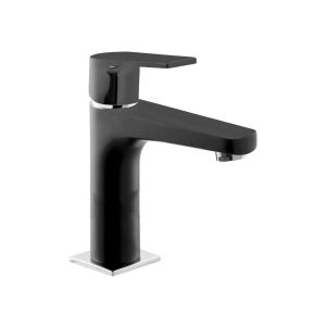 156845024 Azure Regular Змішувач для раковини, підкл. 1/2, чорний Adell