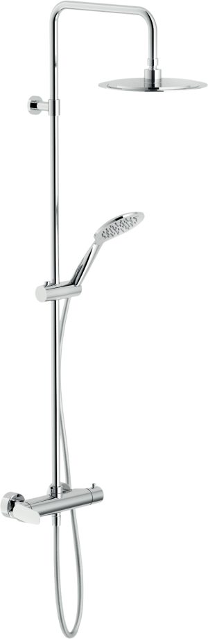 BS101130/60CR Душова система із змішувачем, верх лійка 240мм, ручний душ, хром Nobili ІТАЛІЯ