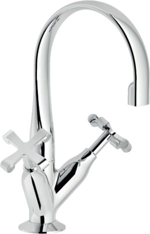 CP218/1CR Змішувач для умивальника з донним клапаном хром Nobili ІТАЛІЯ