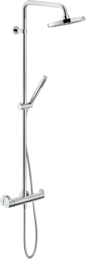 UP94030/30CR Змішувач для душу термостат, душова колона з ручним душем і верхньою лійкою, хром Nobili ІТАЛІЯ