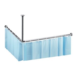 101120052A00019 Штанга для фіранки для душу кутова 1400x700x500 Bemeta Чехія