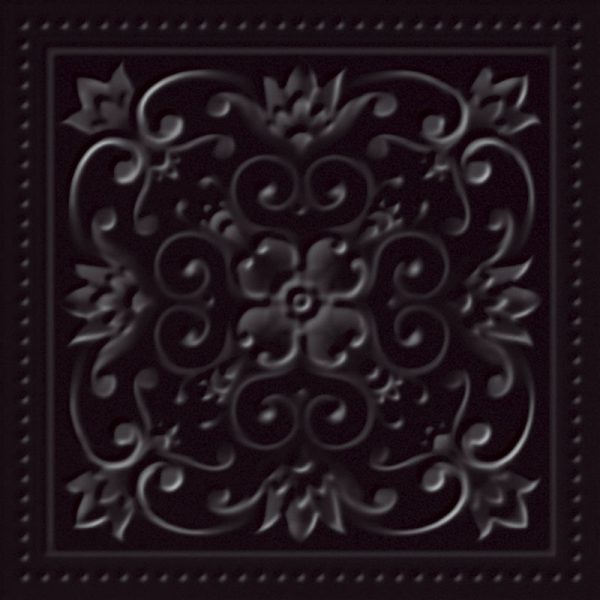 Плитка стінова Classy Chic Nero B STR 19,8x19,8 код 9478 Ceramika Paradyz