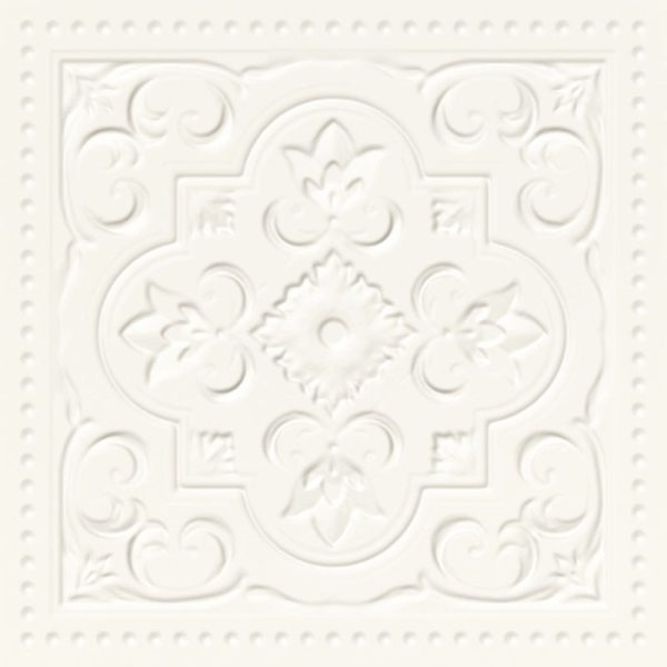 Плитка стінова Classy Chic Bianco A STR 19,8x19,8 код 8518 Ceramika Paradyz