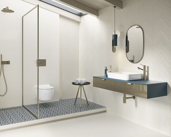 Плитка стінова Classy Chic Bianco B RECT STR 29,8x89,8 код 5088 Ceramika Paradyz - Зображення 2