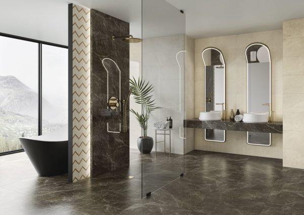 Плитка стінова Stone Matter Brown RECT Блиск 29,8x89,8 код 4876 Ceramika Paradyz - Зображення 2