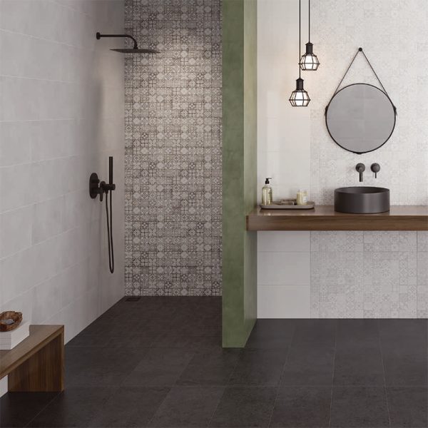 Плитка стінова Sansa White Pattern GLOSSY 25x40 код 1466 Церсаніт - Зображення 3