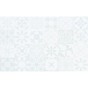 Плитка стінова Sansa White Pattern GLOSSY 25x40 код 1466 Церсаніт
