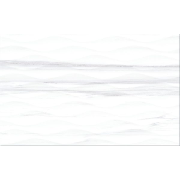 Плитка стінова Teri White GLOSSY STR 25x40 код 1565 Церсаніт