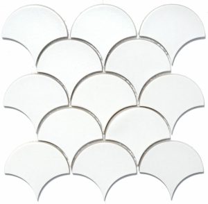 Мозаїка Scales SC X 6024 White 300x300x9 Котто Кераміка