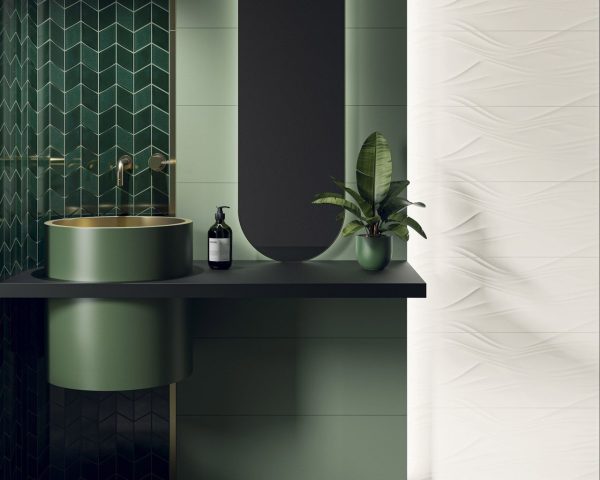 Плитка стінова Nightwish Green RECT 250x750x9 Paradyz - Зображення 3