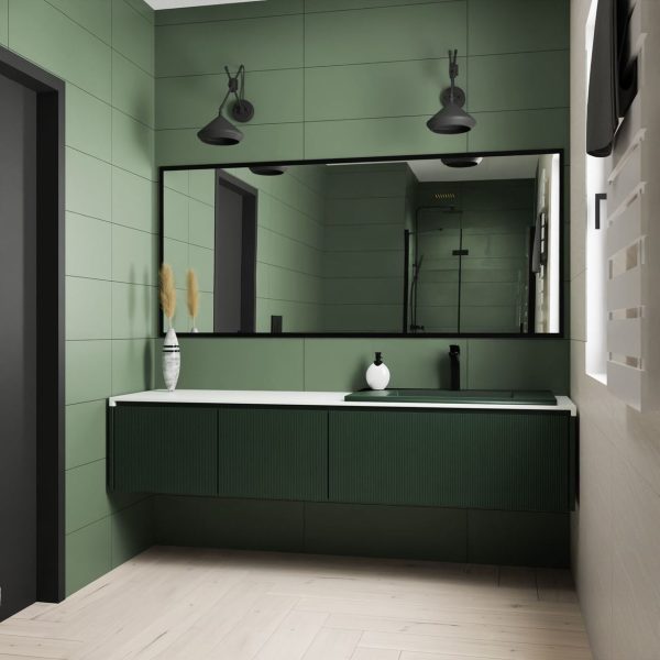 Плитка стінова Nightwish Green RECT 250x750x9 Paradyz - Зображення 2