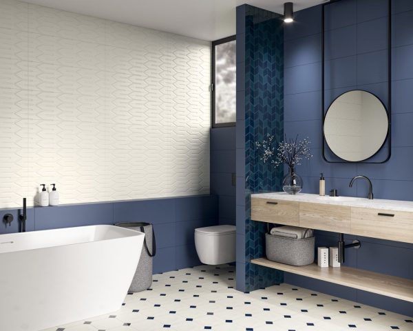 Плитка стінова Nightwish Blue RECT 250x750x9 Paradyz - Зображення 3