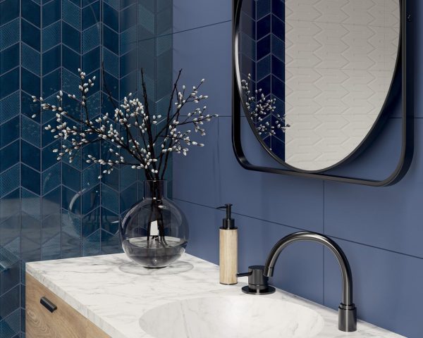 Плитка стінова Nightwish Blue RECT 250x750x9 Paradyz - Зображення 2