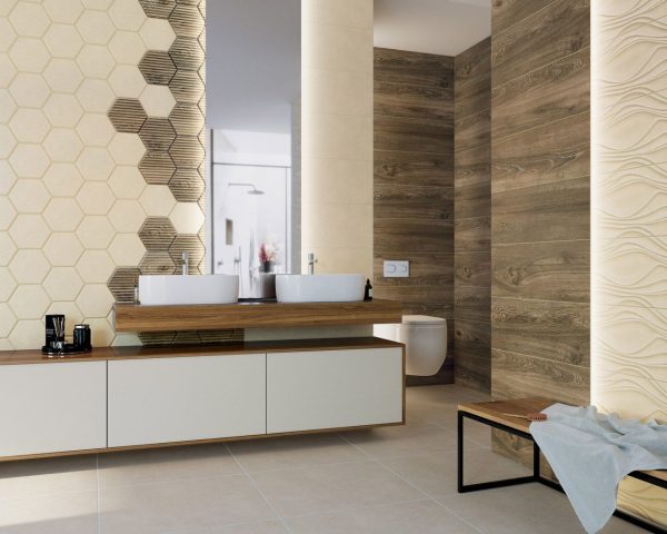 Плитка стінова Serene Brown RECT 250x750x9 Paradyz - Зображення 2
