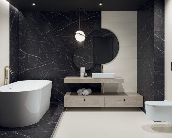 Плитка керамогранітна Artstone Black RECT 598x1198x10 Paradyz - Зображення 2