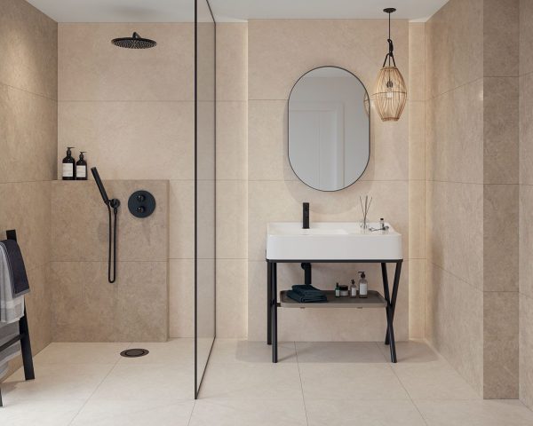 Плитка керамогранітна Lightstone Crema RECT 598x1198x10 Paradyz - Зображення 3