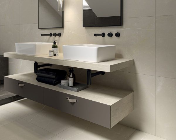 Плитка керамогранітна Linearstone Beige RECT 598x598x9 Paradyz - Зображення 3