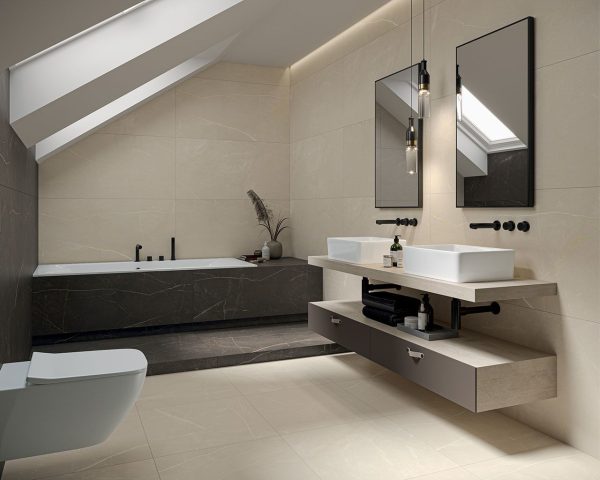 Плитка керамогранітна Linearstone Brown RECT 598x598x9 Paradyz - Зображення 2