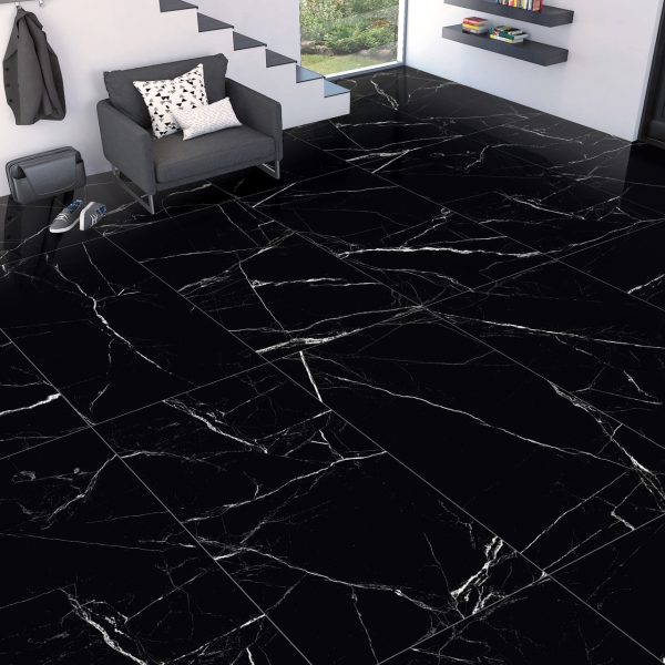 Плитка керамогранітна Marquina Nero POL 600x1200 Raviraj - Зображення 2